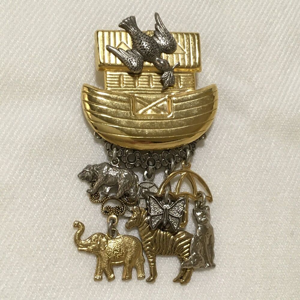 Vinatge Noahs Ark Brooch